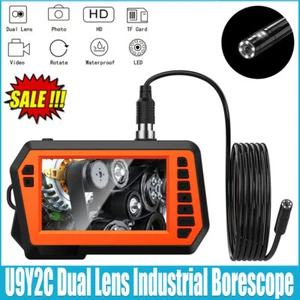 Dual Lens Borescopes Inspection Plumbing Camera Industrial Endoscope Pipe Sewer - Picture 1 of 12