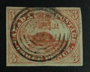 MOMEN: CANADA SC #4 IMPERF USED *CERT* LOT #63178 - Bild 1 von 3