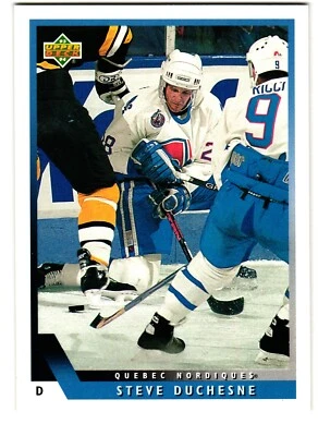 1993-94 Upper Deck #217 Steve Duchesne Quebec Nordiques - Image 1 of 2