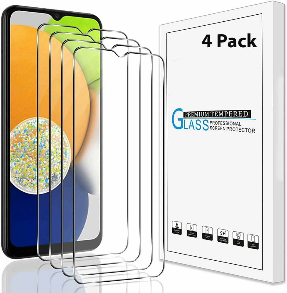 PULEN Tempered Glass Screen Protector for Samsung Galaxy A02S - Clear (5 Pack)