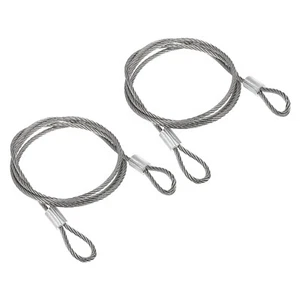 Stainless Steel Cable, 2 Pack PVC Coated 1/8" Wire Rope for Deck Railing 3.3ft - Picture 1 of 4