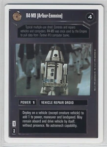 Star Wars CCG R4-M9 (Arfour-Emmnine) Premiere WB White Decipher Free Shipping - Picture 1 of 1