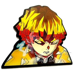 Demon Slayer Zenitsu Agatsuma Anime Aufkleber 3D Motion für Auto/Laptop Niedlich Neu HR - Bild 1 von 5