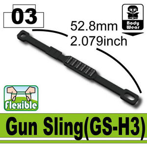 GS-H3 Army Custom Gun Sling compatible with toy brick minifigures SWAT