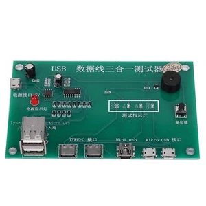 Type-C/Mini/Micro USB Dock Charging Cable Triad Tester For iPhone Android - Zdjęcie 1 z 9