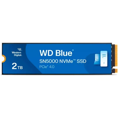 WD Blue SN5000 2 TB, SSD, blau