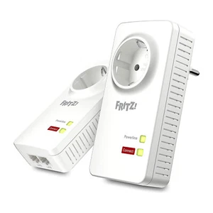 FRITZ! Powerline 1220 Zestaw PowerLAN Adapter 1200 Mb/s idealny do strumieniowania HD - Zdjęcie 1 z 1