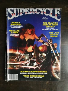 SuperCycle June 1987 Last Days of Indian Motorcycle Jack Knight Centerfold 1023 - Picture 1 of 3