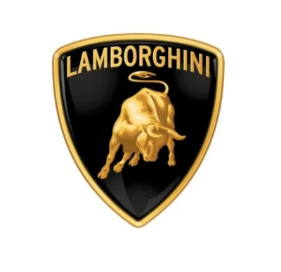 Lamborghini Logo 4 INCH/ 5 INCH WIDE Logo Pre-Cut Edible Icing Cake Topper