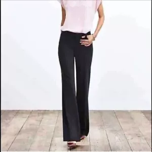 Banana Republic Jackson Curvy Fit Black Wool Blend Lined Trouser Pants Sz 4 New! - Picture 1 of 15