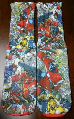 Custom Transformers socks Megatron Optimus Prime autobot decepticon   - Image 1 of 4