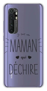 Coque en silicone imprimée compatible Xiaomi Mi Note 10 Lite Maman qui déchire - Photo 1 sur 3