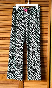Girl's Limited Too Green Soft Fleece Pants Tiger Design Size XL (16) - Picture 1 of 3