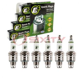 6 pc E3 Spark Plugs for 1946-1948 Plymouth P15 Deluxe 3.6L L6 Ignition Wire kw