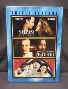 Tom Hanks Triple Feature DVD Box Set Brand New Sealed Sleepless League Philadel - Picture 1 of 6