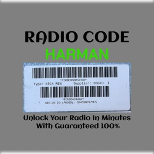 ANTI-THEFT HARMAN RADIO CODE SERIES MyGIG NTG4 REN F STEREO PINCODE SERVICE - Picture 1 of 5
