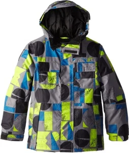 O'Neill Hubble Insulated Snowboard Jacket Youth Boys 14 / 170 Grey AOP New - Picture 1 of 1