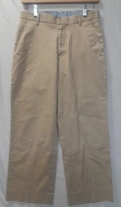 Tommy Hilfiger Khaki Boys Pants Sz 16 Flat Front With Side and Back Pockets EUC - Picture 1 of 9