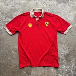 Vintage 90s Red Ferrari polo shirt - Picture 1 of 4