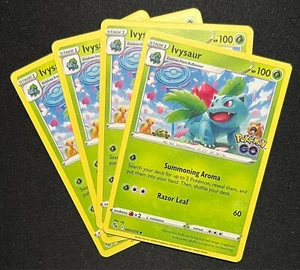 x4 Ivysaur 002/078 Pokémon 2022 Pokémon GO NM/M - Picture 1 of 1