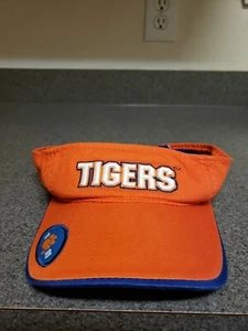 Clemson Tigers Visor NCAA Baseball Football Orange Purple Cap Hat Starter VTG - Picture 1 of 8