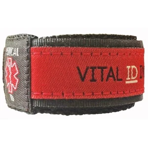 Kids Vital ID Medical Alert Fabric Wristbands - Store medical information inside - Picture 1 of 5