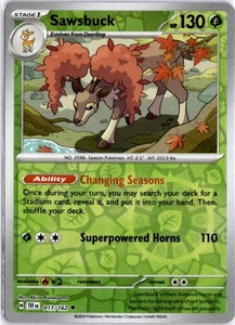 Sawsbuck Uncommon SV05: Temporal Forces 017/162 NM - Picture 1 of 2