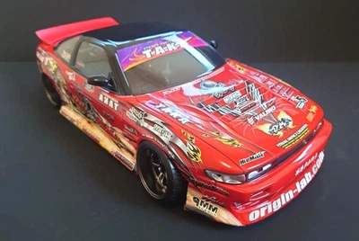 Nissan Silvia Sileighty 180SX PANDORA RC Car Body Shell Only 1:10 Painted - Image 1 of 4
