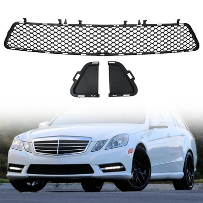 Rejilla inferior delantera para Mercedes Benz E350 2010-2013 plástico negro 2128851253 nueva Foto 1 de 4
