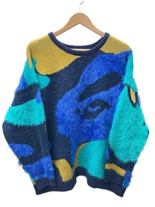 A BATHING APE Sweater blue FREE Used - Picture 1 of 6