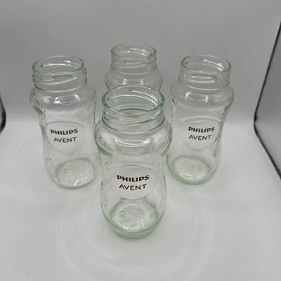 4 biberones Avent “de vidrio” 8 oz sin tapas Foto 1 de 4