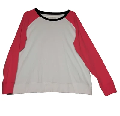 Eddie Bauer Sudadera Ligera Cuello Redondo Blanca Con Mangas Melocotón Mujer XL Foto 1 de 4