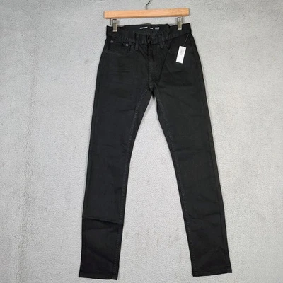 Old Navy Jeans Men's 28x32 Black Denim Dark Wash Never-Fade Skinny Leg NWT - Image 1 of 4