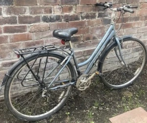 Ladies Ammaco Serenity Town Bike 19” Dutch Bicycle Silver Used - Picture 1 of 6