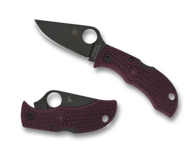 Spyderco Manbug Sprint Run MBBGBKP Black Plain Edge PD#1 Blade Burgundy FRN - Image 1 of 3