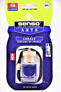 Ambientador COBALTO AROMA HOMBRES Olor COLGANTE Coche PERFUME Fresco Botella Vidrio Madera - Imagen 1 de 1