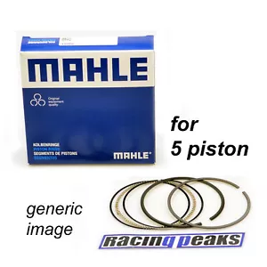 MAHLE piston rings x5 Audi 2.2T Coupe Quattro S2 S4 S6 AAN ABY 3B 1987-1997 - Picture 1 of 2