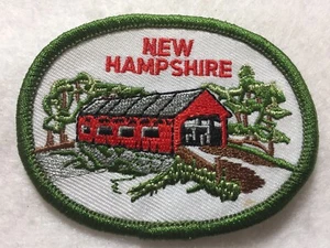 (55) New Hampshire - überdachter Brückenaufnäher - Bild 1 von 2