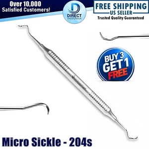Sickle Scaler 204S Dental Hand Instruments Pro Periodontal Pick Hygiene Tool - Picture 1 of 4