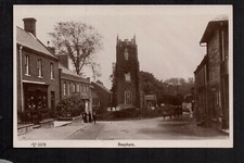 Reepham, Church & Village Scene - north east of Lincoln - real photographic p/c.