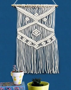 Macrame Wall Hanging | Woven Boho Chic Wall | Handmade Woven Natural | Unique - Picture 1 of 1