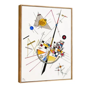 Framed Canvas Print Delicate Tension by Wassily Kandinsky Home Decor 24"x32" - Picture 1 of 8
