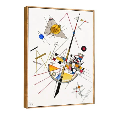Impresión en lienzo enmarcada Tensión delicada por Wassily Kandinsky decoración del hogar 24"x32" Foto 1 de 4