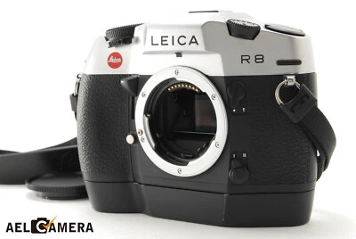【COMO NUEVO con ENROLLADOR】 Cuerpo de cámara Leica R8 plateado 35 mm SLR FILM de JAPÓN #1268 Foto 1 de 4