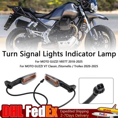 Luces de señal de giro lámpara indicadora apta para MOTO GUZZI V7 V9 V100 V85TT Stelvio B Foto 1 de 4