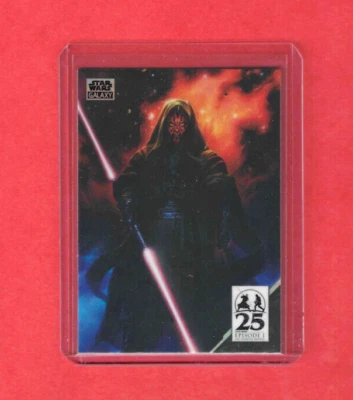 2024 Topps Star Wars Chrome Galaxy The Art of Darth Maul 25Th carte AM-14 - Photo 1/2