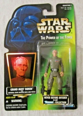Hasbro Star Wars 1996 El poder de la fuerza Grand Moff Tarkin con armas ~ Nuevo en paquete   Foto 1 de 2