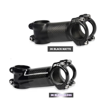 6°/17° Carbon Aluminum Bicycle Stem Mountain Road Bike Handlebar Stem 70-110mm - Image 1 of 4