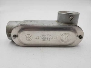 BRIDGEPORT LR-1 ALUMINUM CONDUIT BODY WITH GASKET AND COVER - Picture 1 of 1