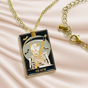 Death Tarot Card Pendant Necklace - Picture 1 of 3